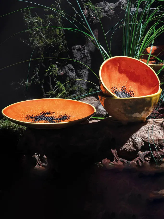 Papaya Dessert Plate (21 cm), orange