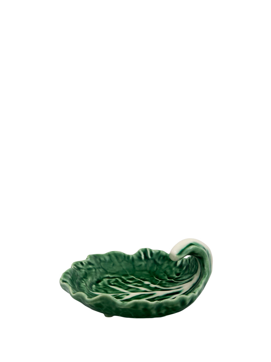 Small Curved Cabbage Leaf Bowl (12cm), green