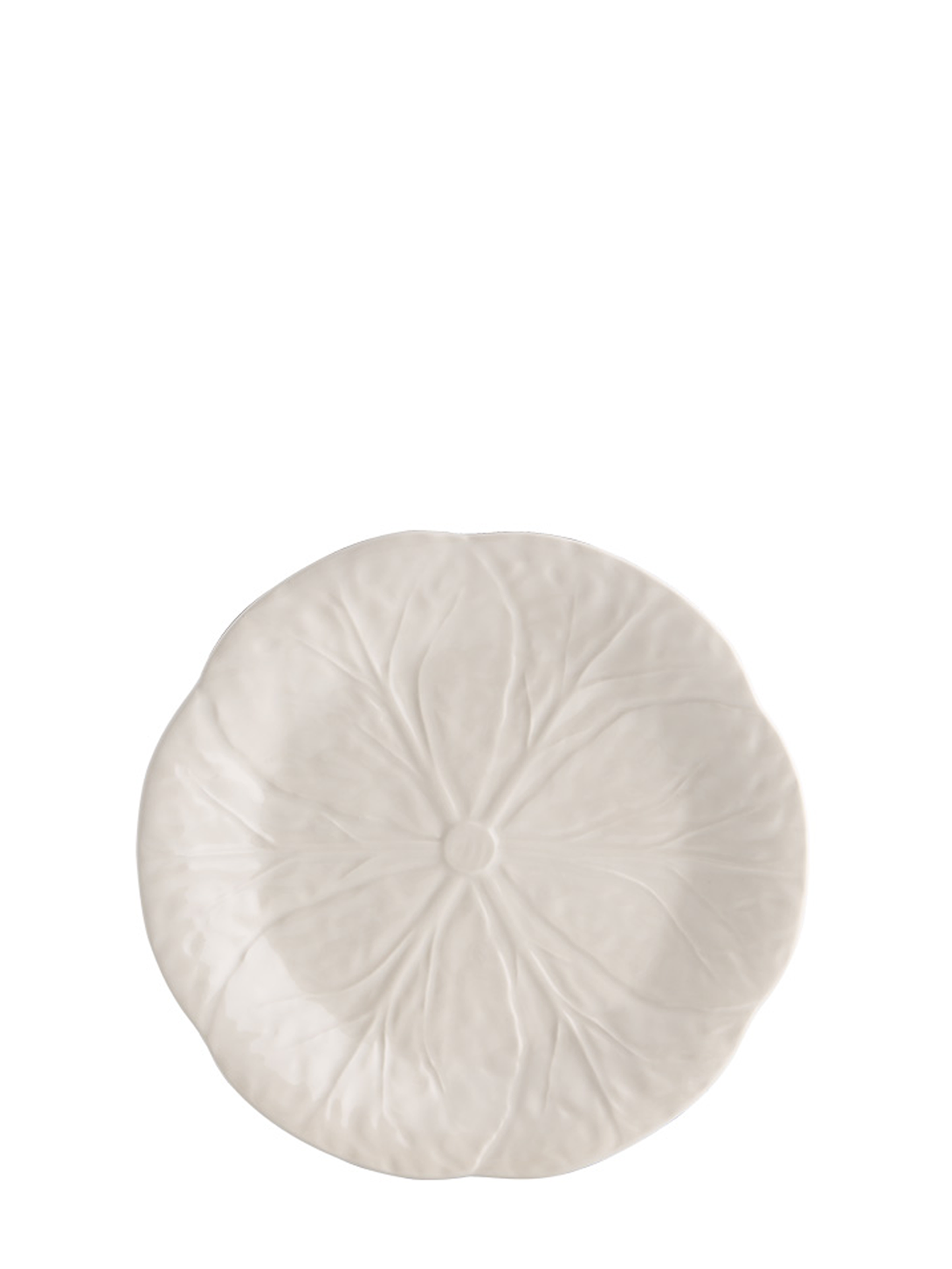 Bordallo Pinheiro: Cabbage Plate (19 cm), ivory