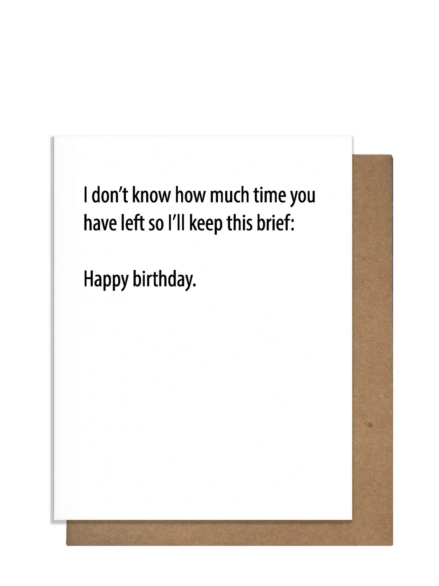 Brief Birthday Birthday Card