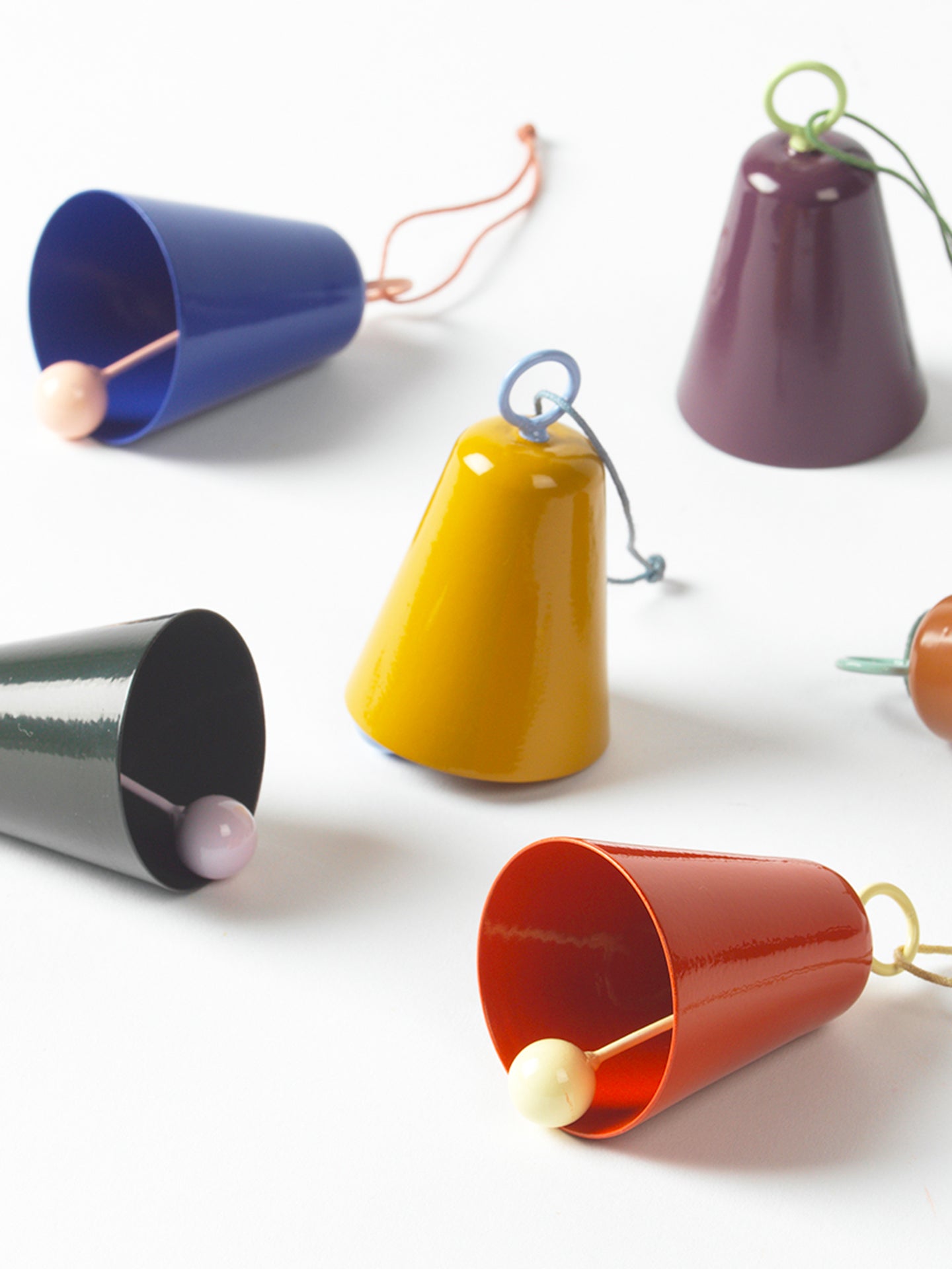 Bell Ornament, blue or orange