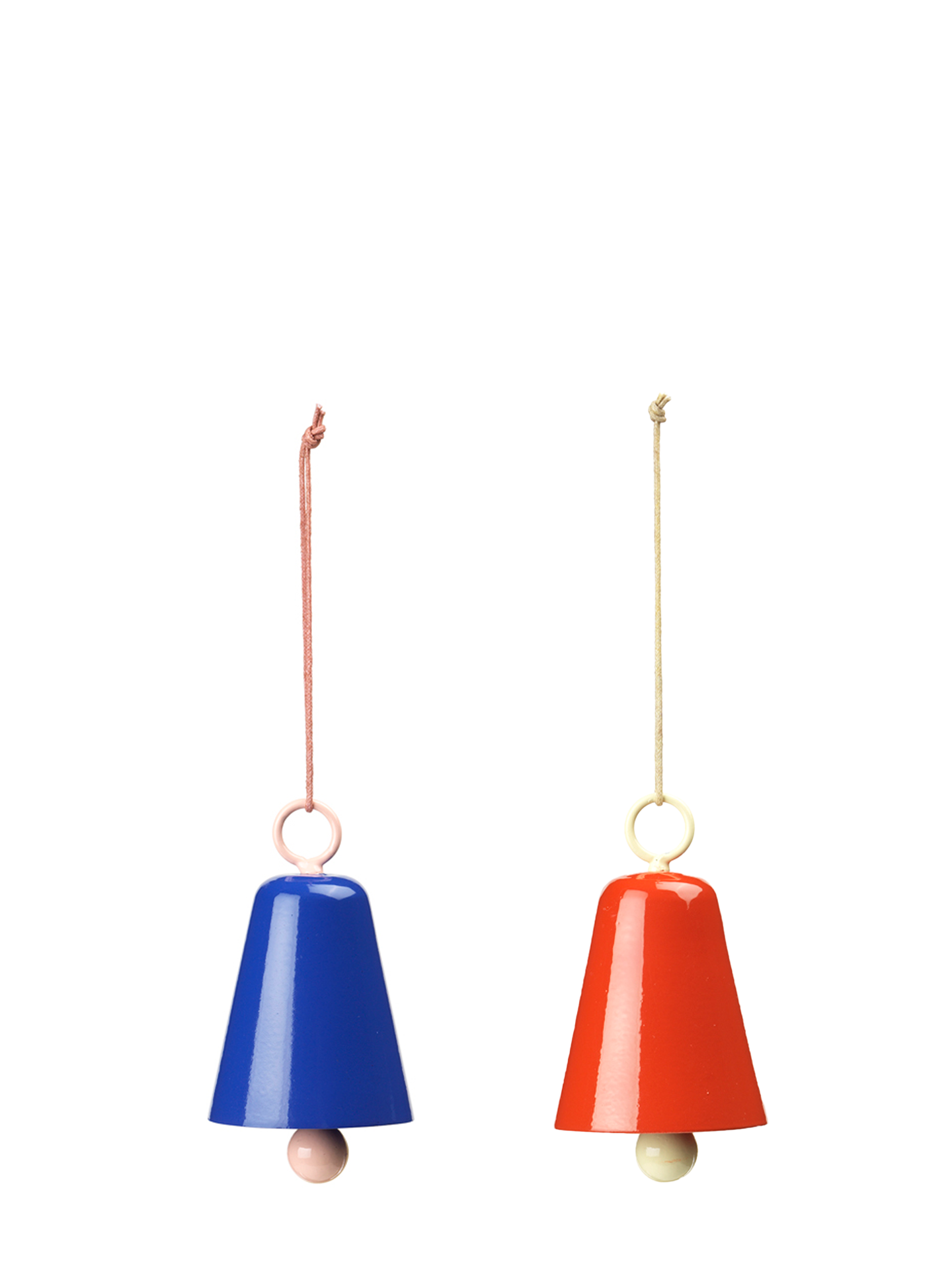Bell Ornament, blue or orange