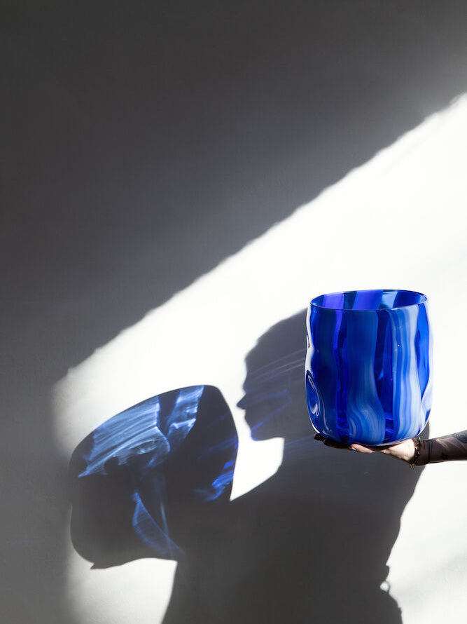 Vase Triton, Blue