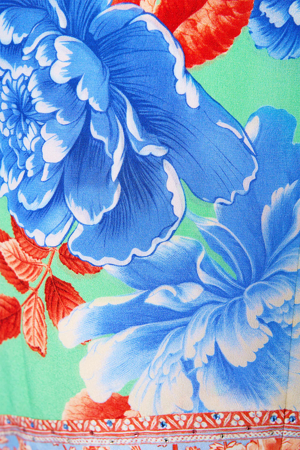 Printed lantern sleeve dress, topkapi pop print