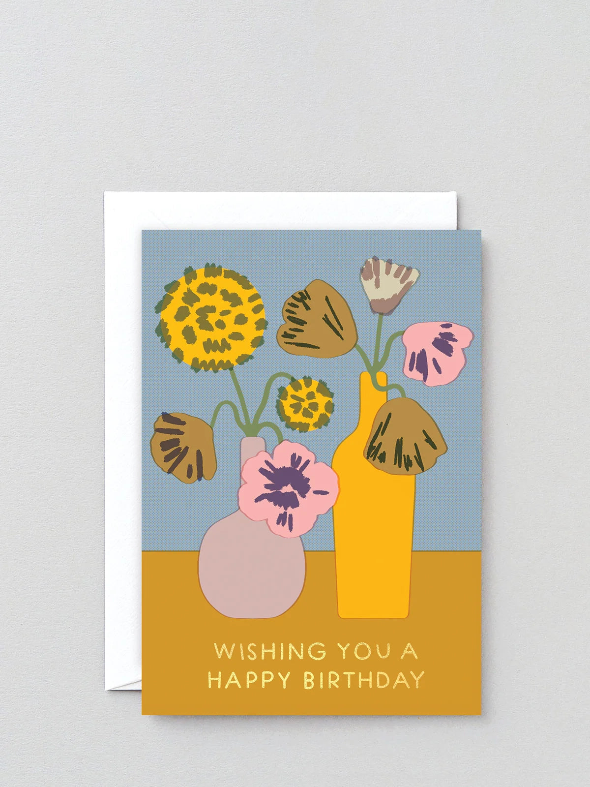 HB Flowers In Vase birthday card