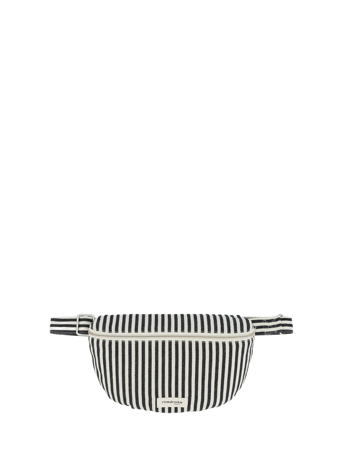 Custine striped waist bag, black/white