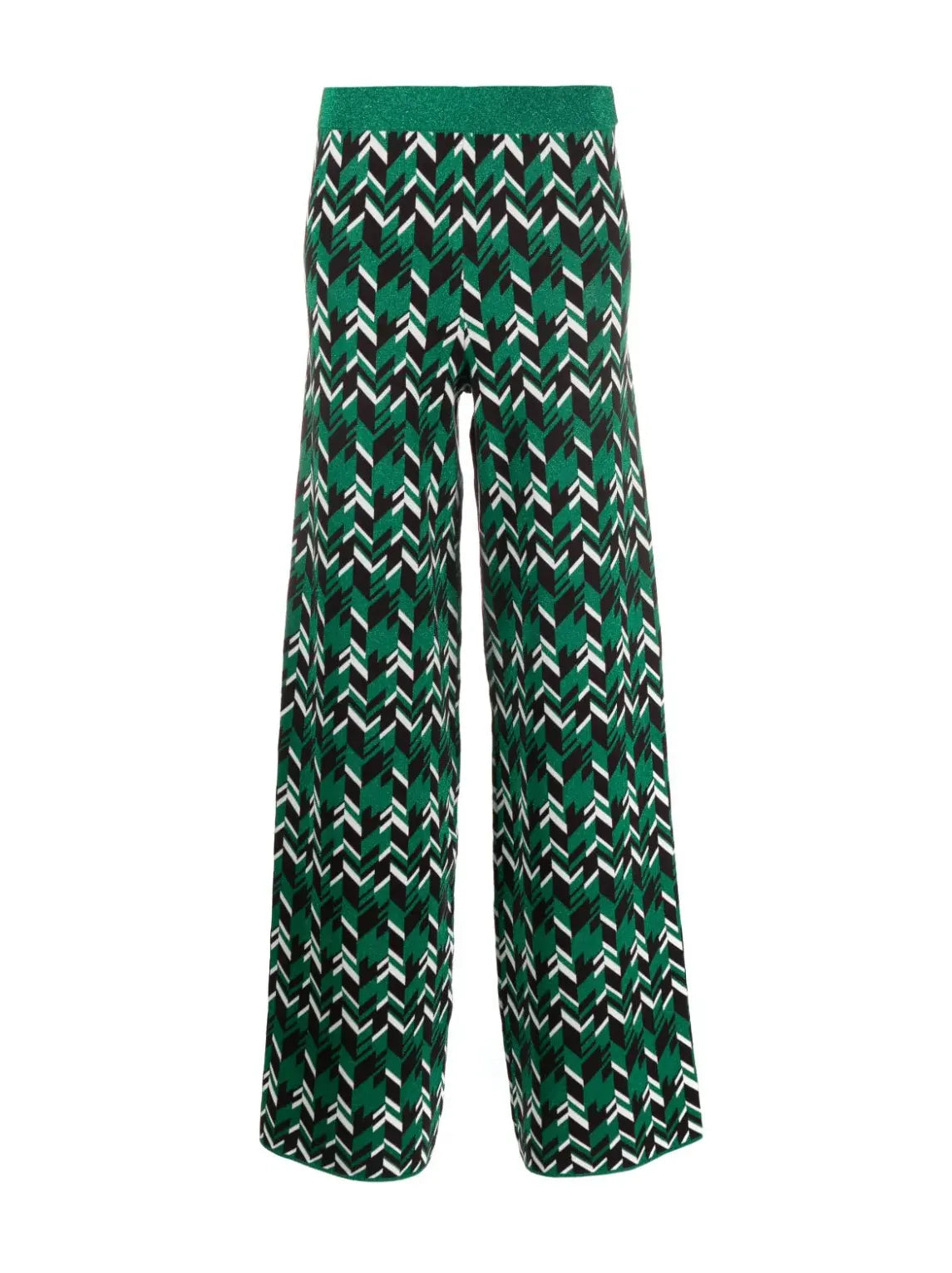 Cabery trousers, green geometric