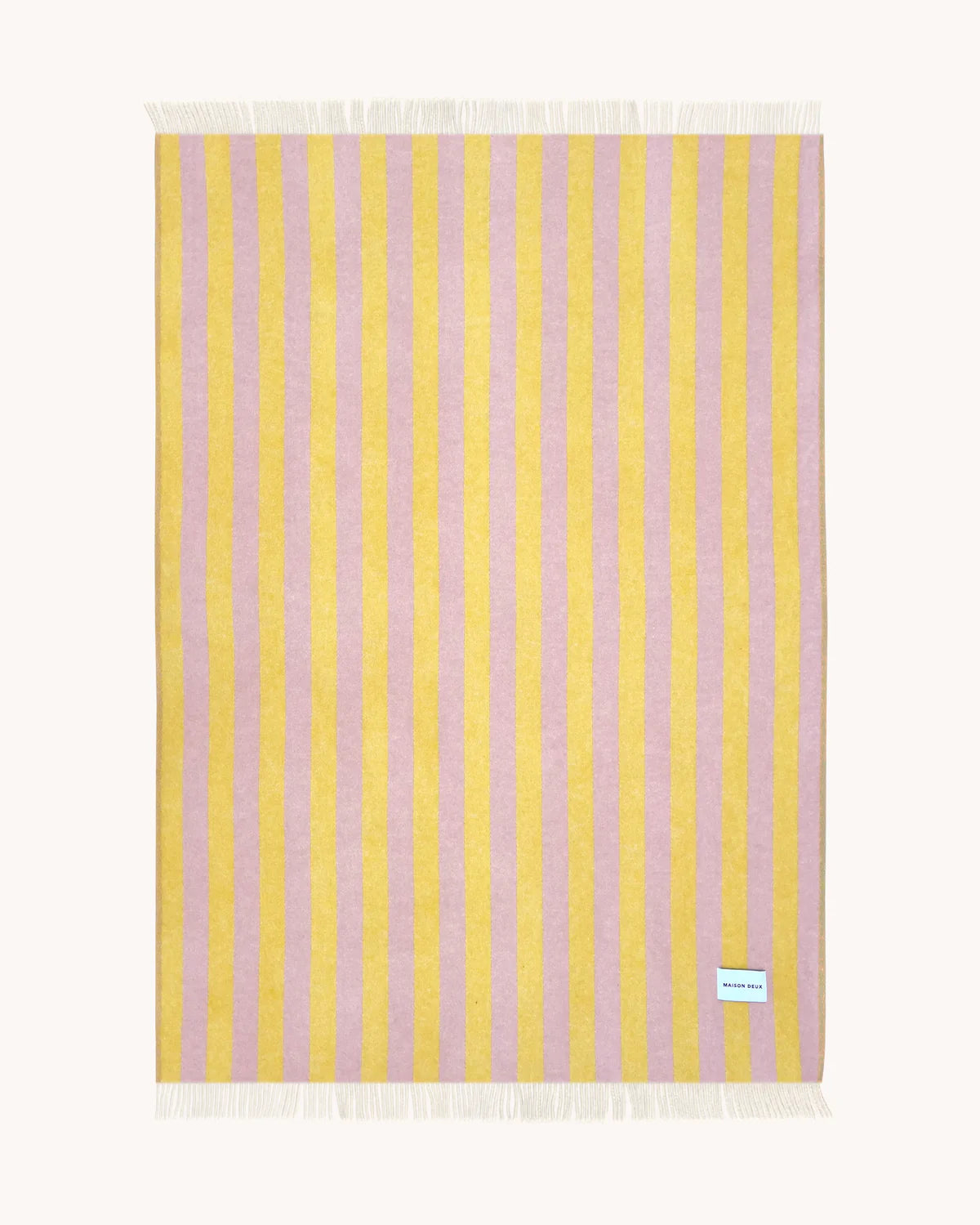 Candy wrap wool blanket, Pink-Yellow
