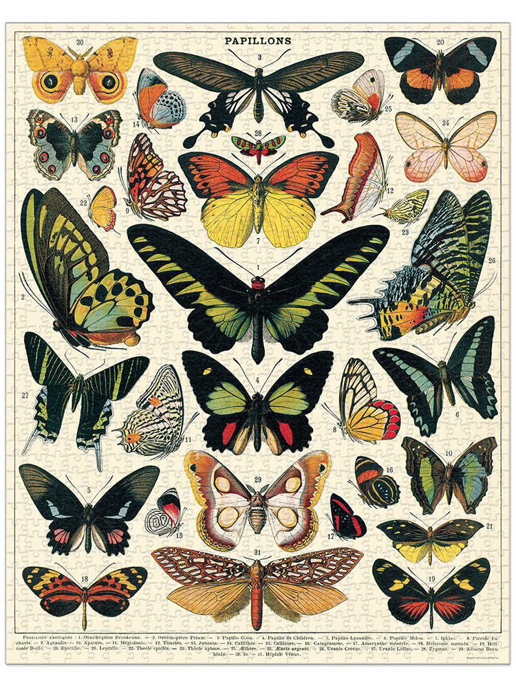 Vintage Puzzle, Butterflies (1000 pcs)