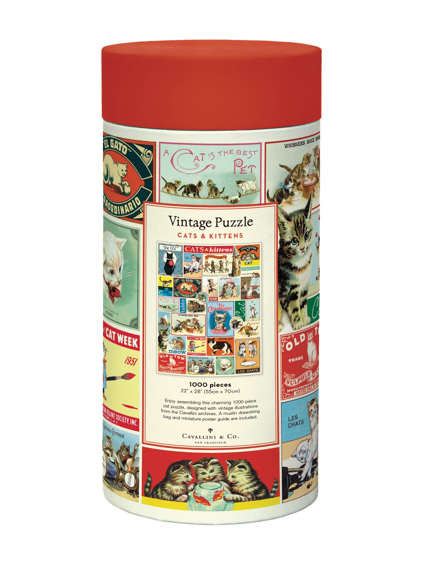 Vintage Puzzle, Cats & Kittens (1000 pcs)