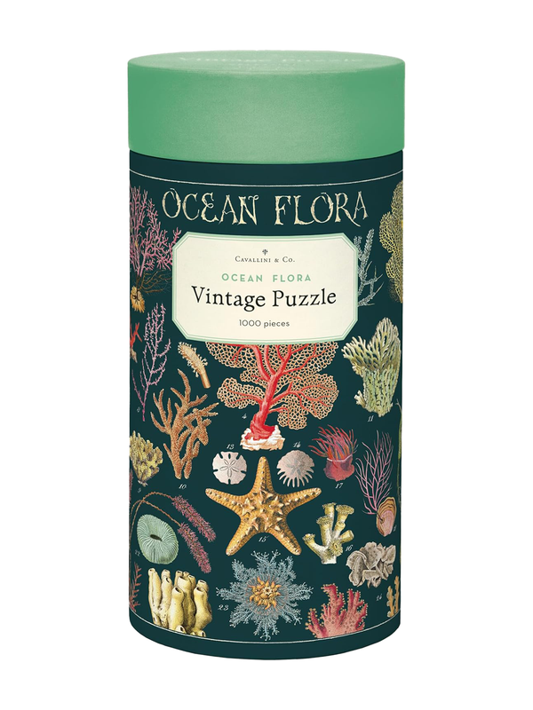 Ocean flora vintage puzzle (1000 pieces)