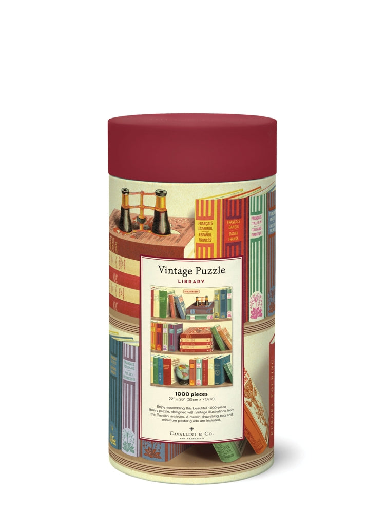 Bibliothèque vintage puzzle (1000 pcs)