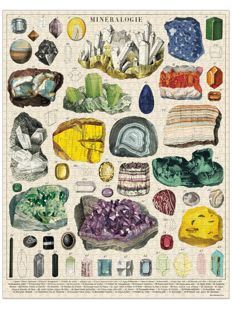 Vintage puzzle, Mineralogy (1000 pcs)