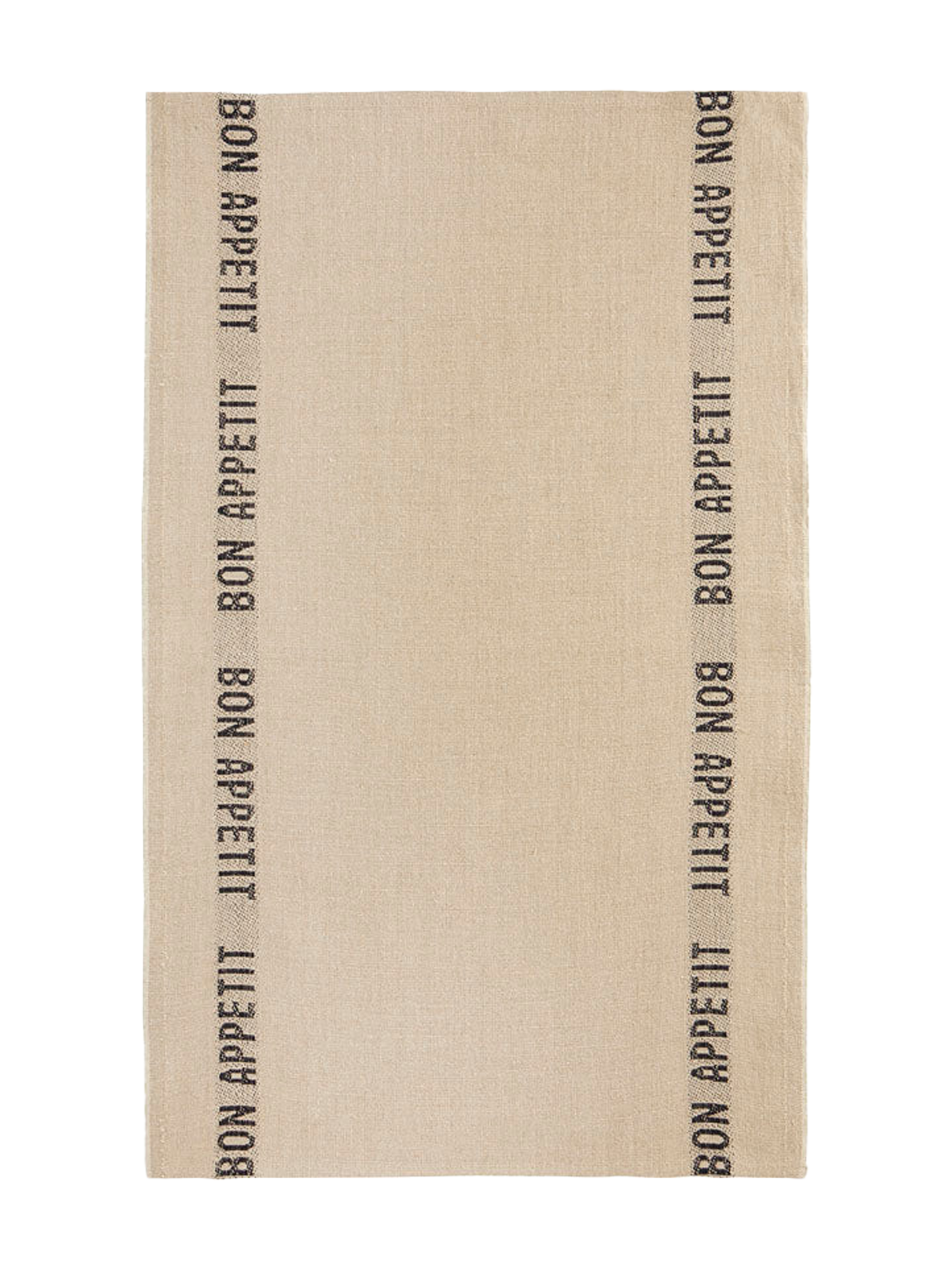 Tea Towel Bon Appetit, lin/noir