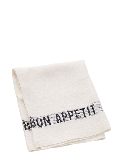 Placemat Bon Appetit, white & black