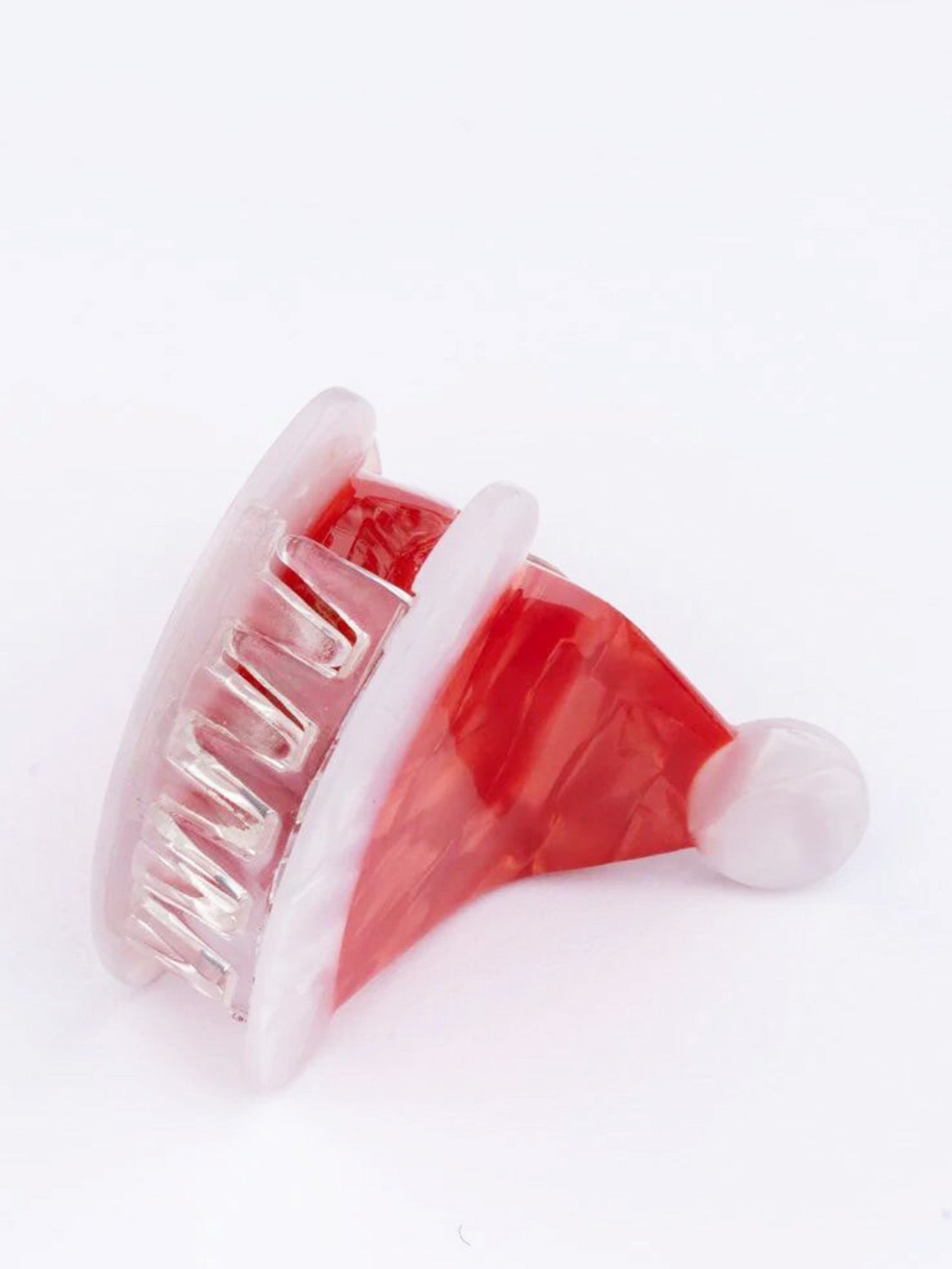 Christmas hat hair claw