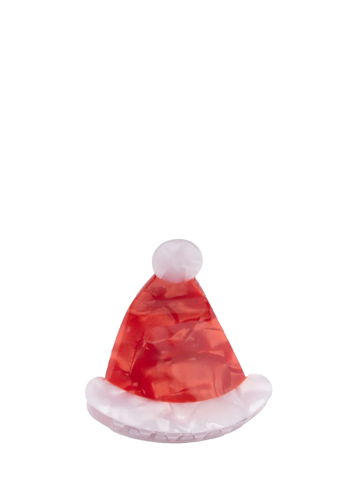 Christmas hat hair claw
