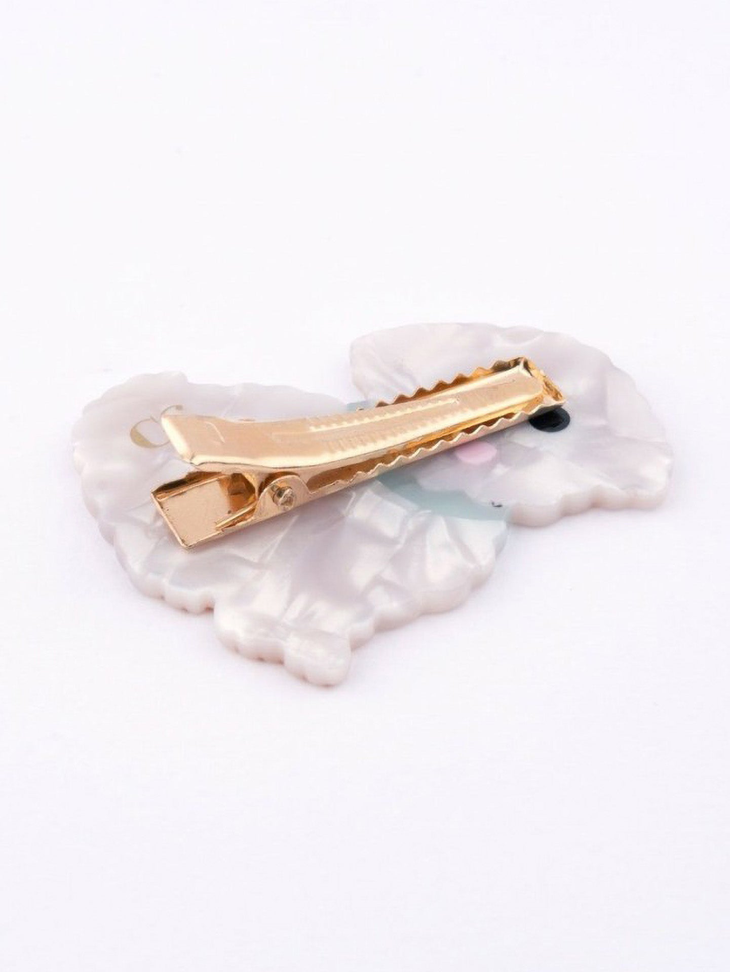 Bichon hair barette clip