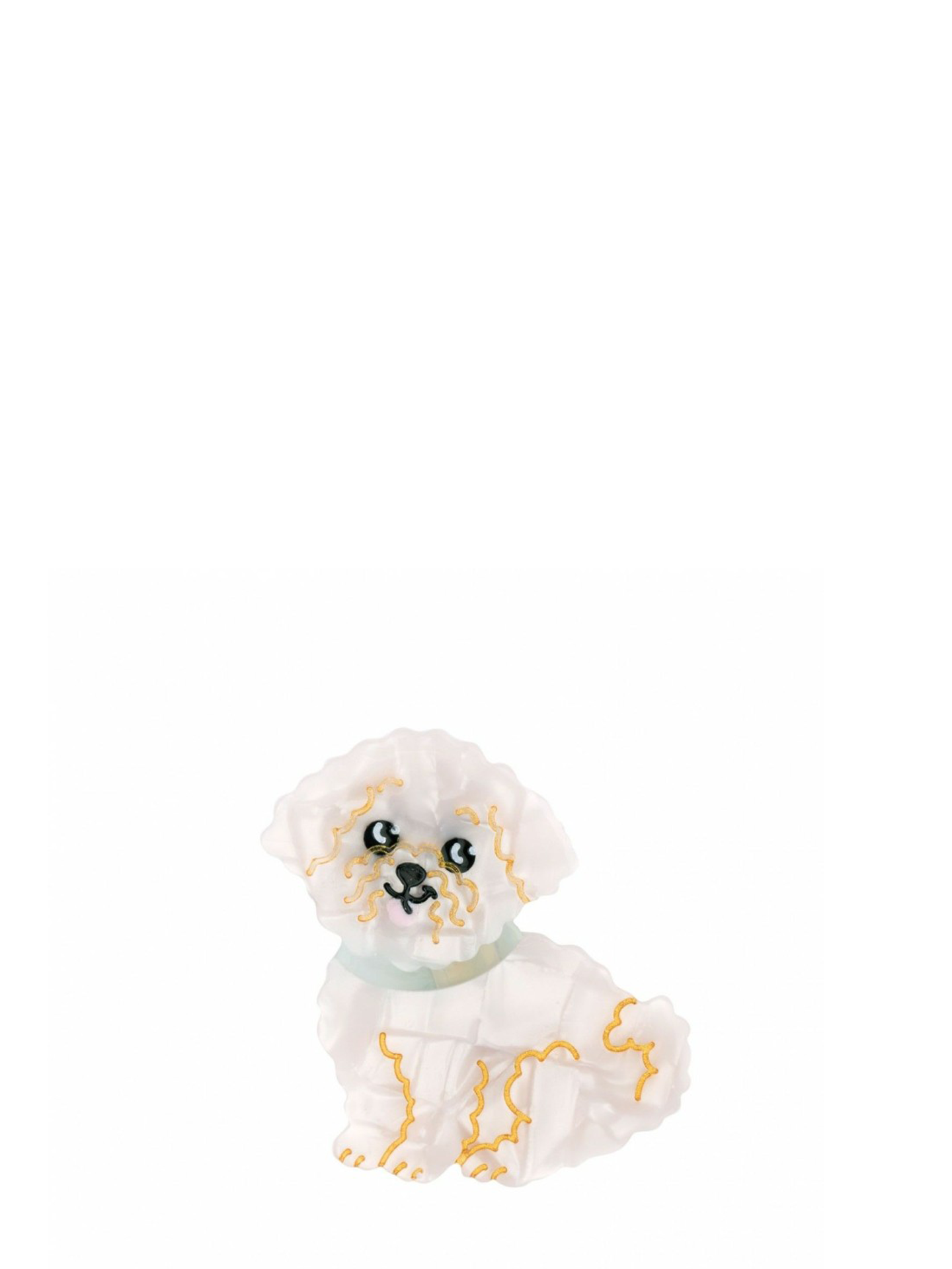 Bichon hair barette clip