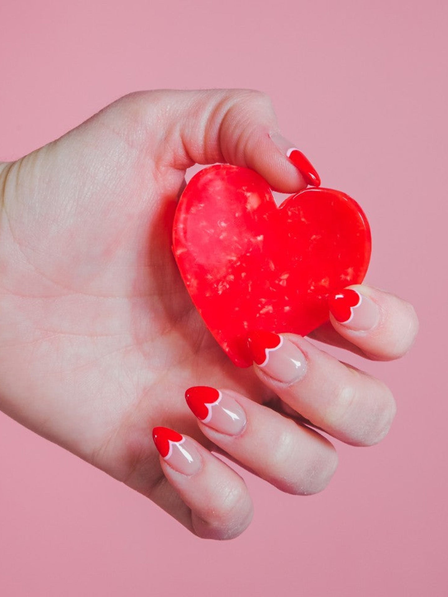 Heart hair claw
