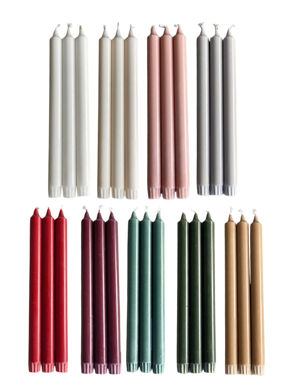 Vio Crown candle (28cm) , 11 colours (100 % stearin)