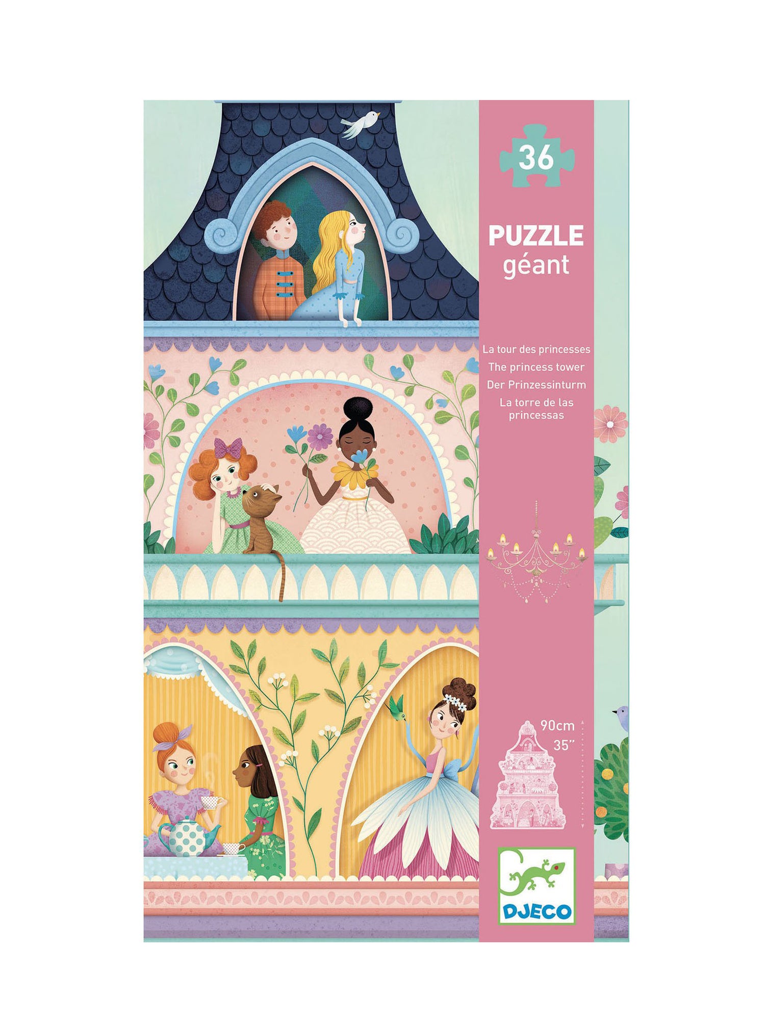 Princess tower puzzle, 36 pieces