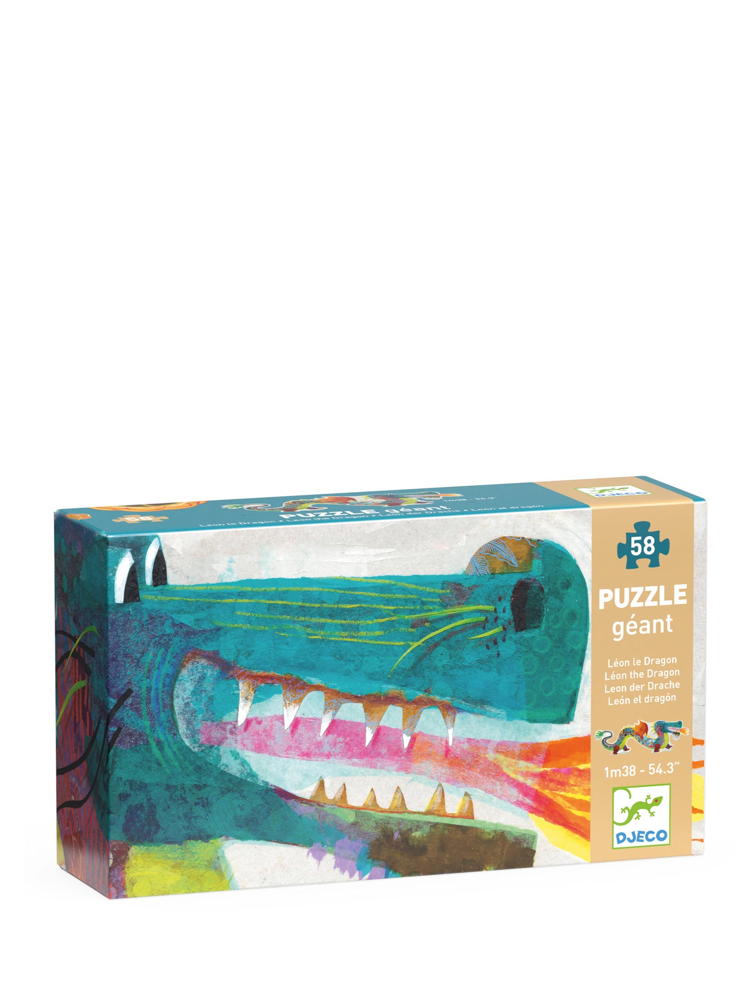 Leon the Dragon puzzle, 58 pieces