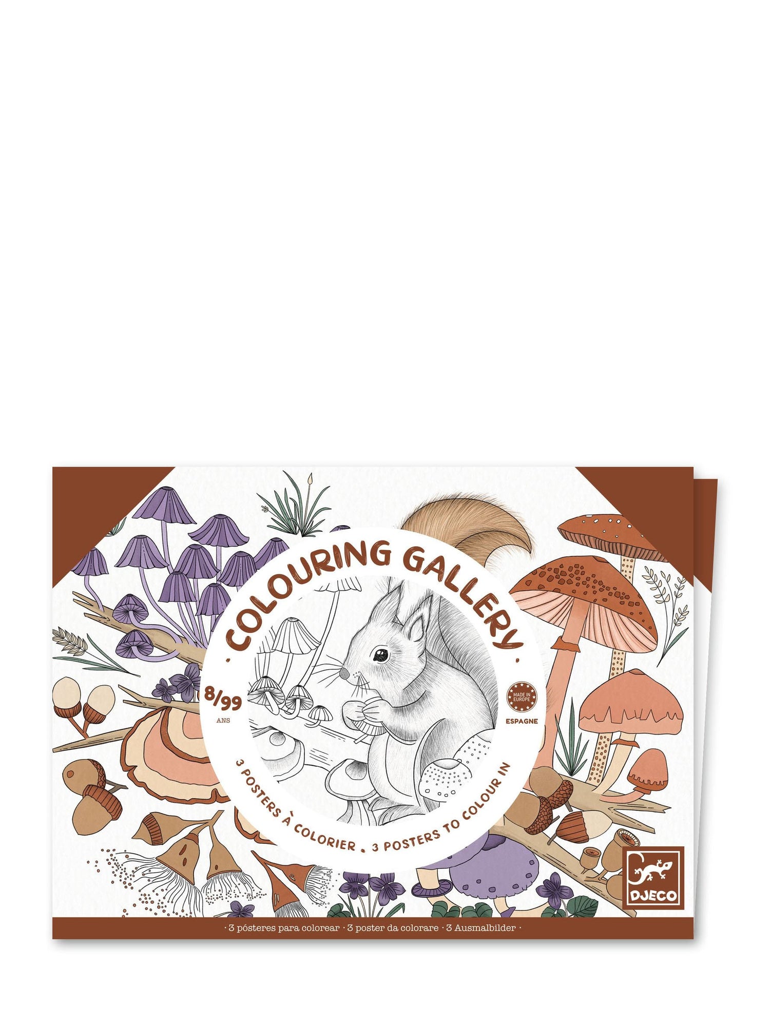 Naturalist colouring posters (3 pcs)