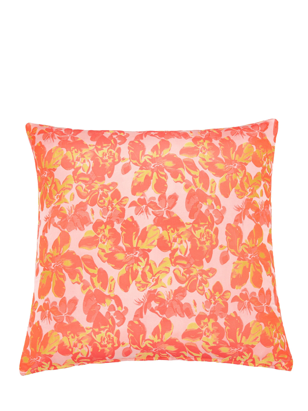 Jacquard cushion (50x50 cm), strong pink w/lurex