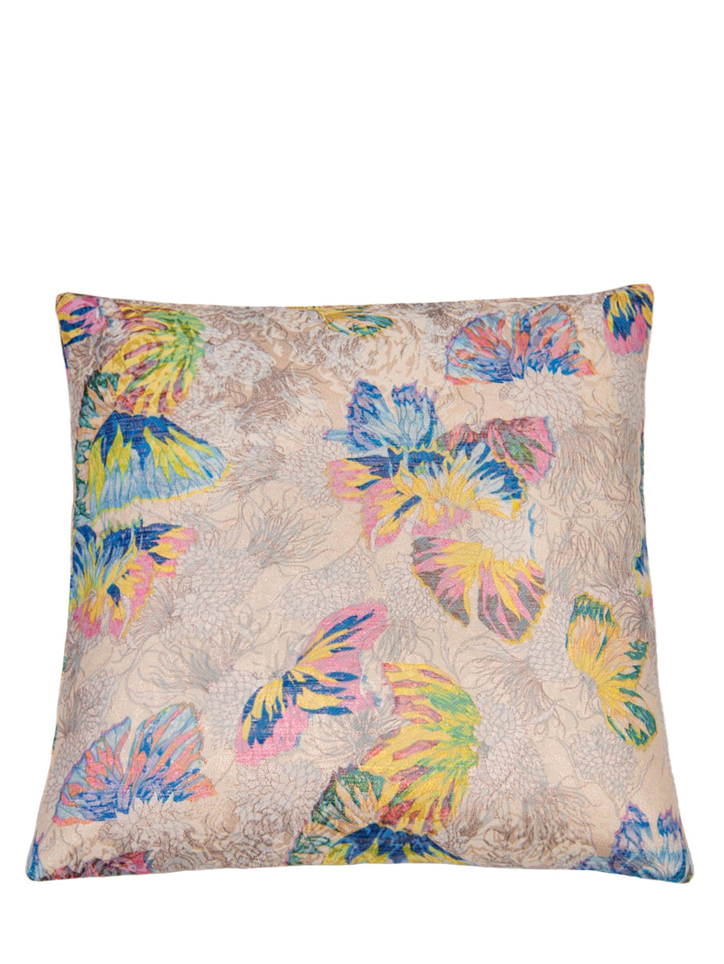 Jacquard cushion (50x50 cm), multicolour w/ lurex