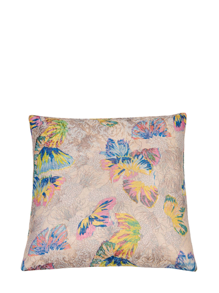 Jacquard cushion (50x50 cm), multicolour w/ lurex