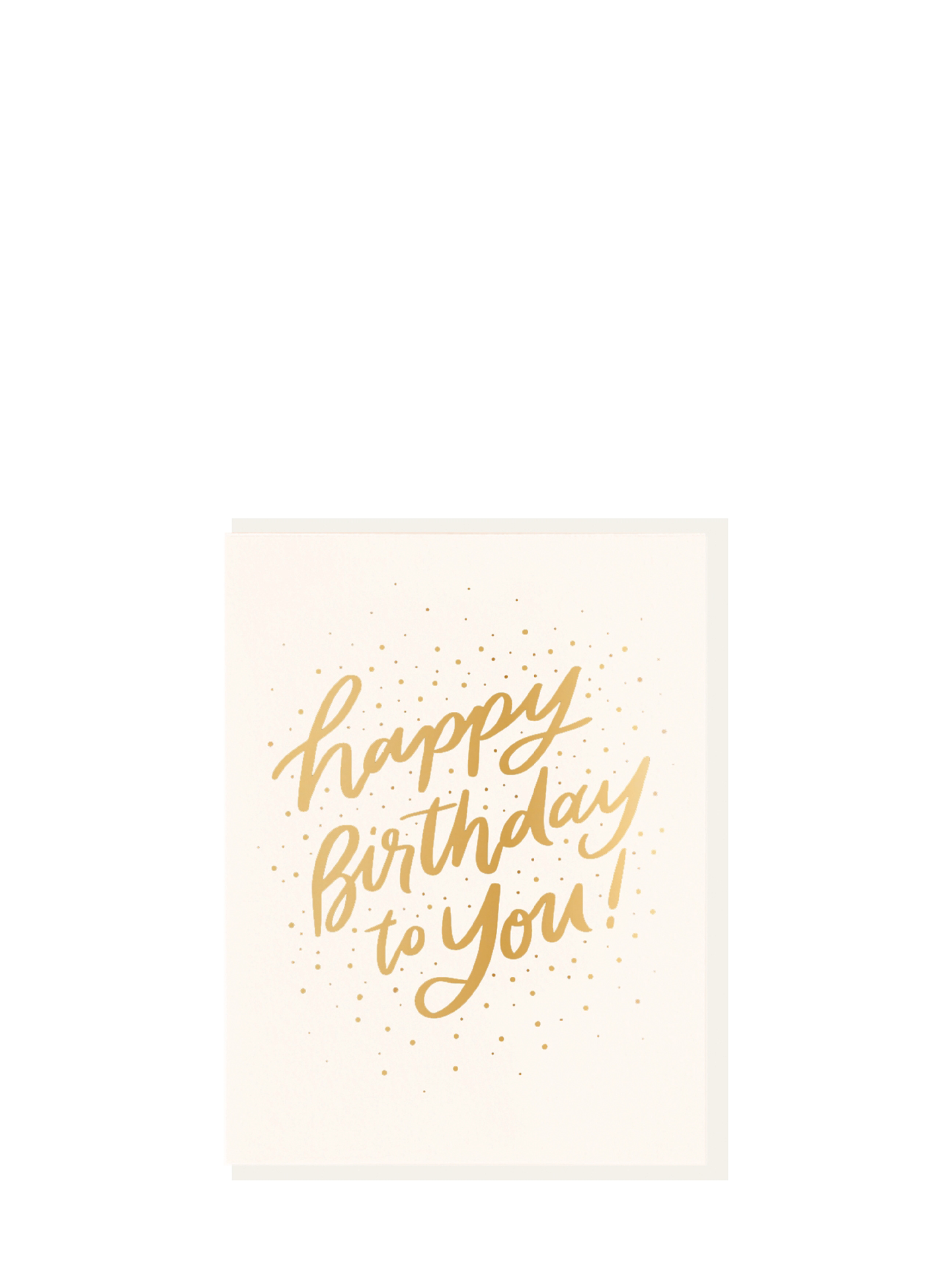 Handwritten Happy Birthday card