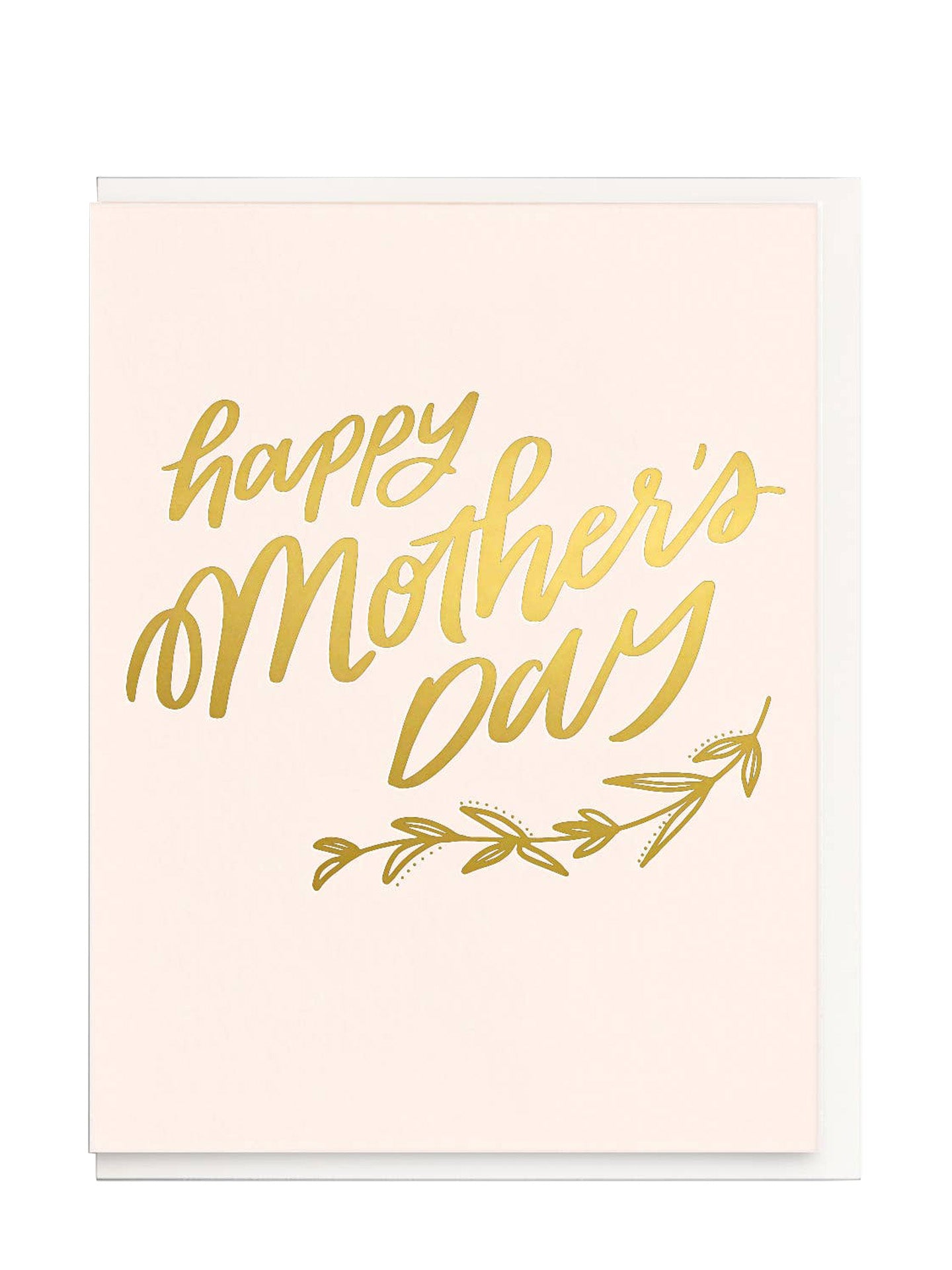 Golden Lettering Mother's Day card