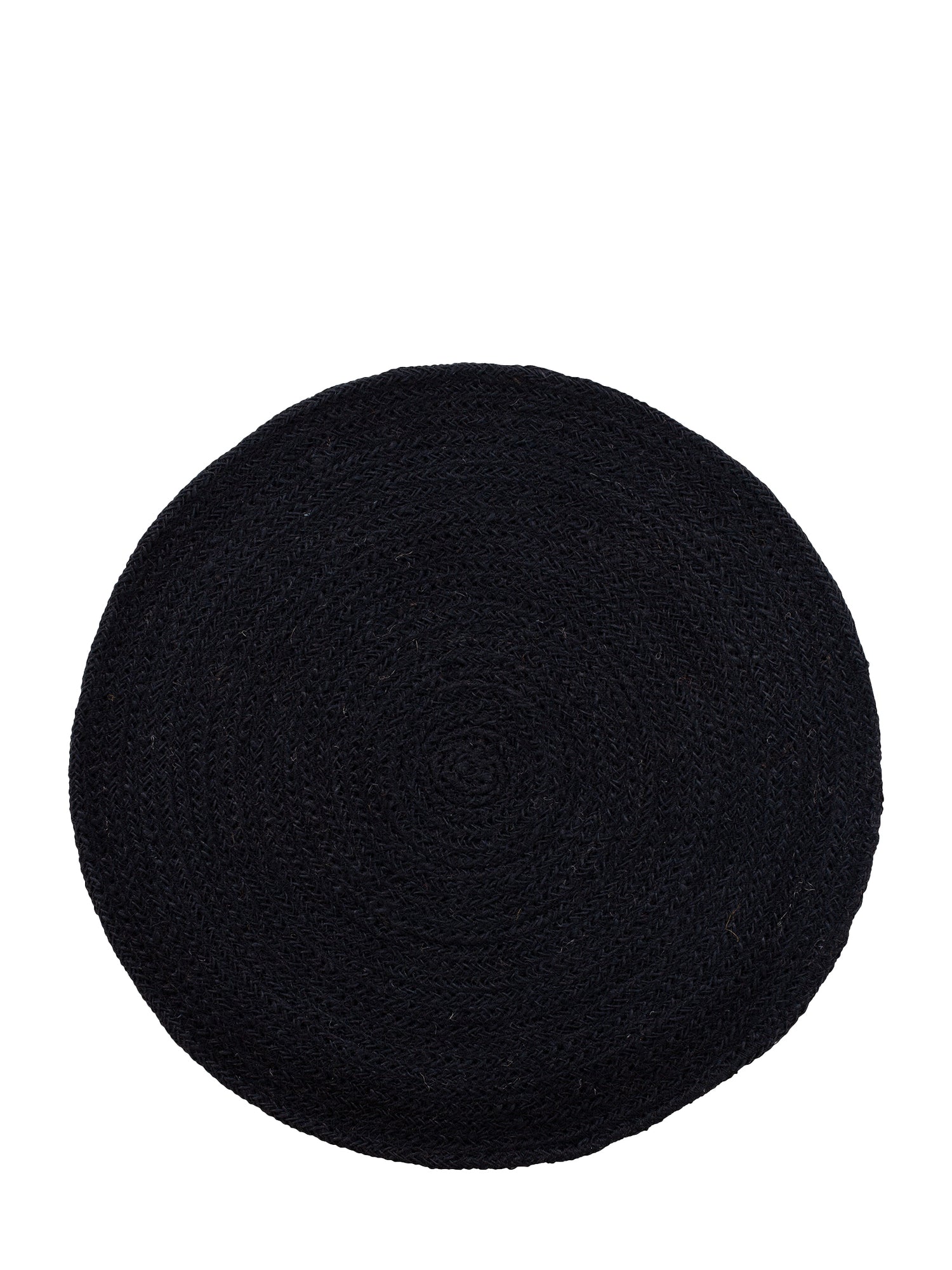 Round placemat Ella, pure black