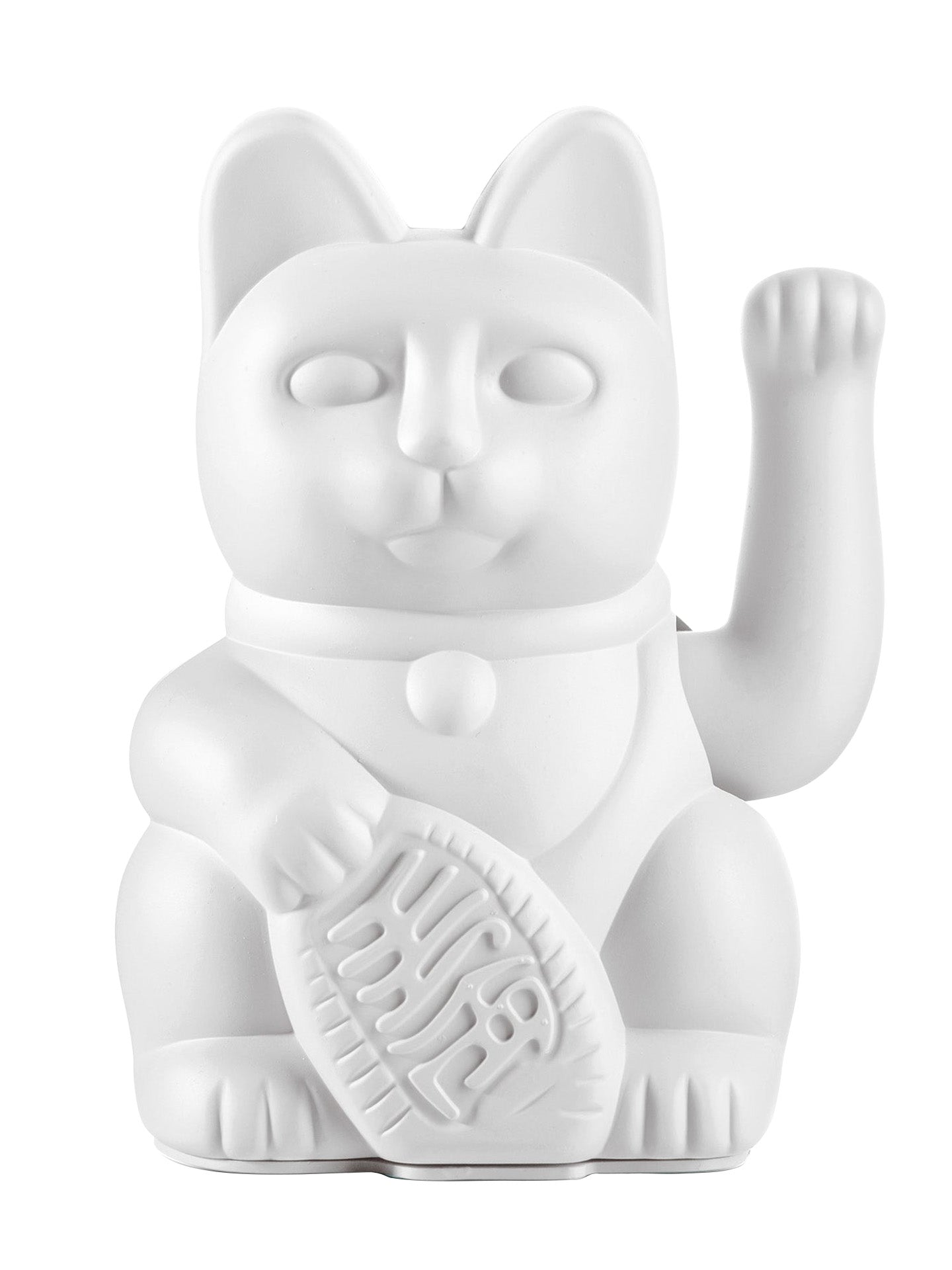 Waving Lucky Cat, White (Peace)