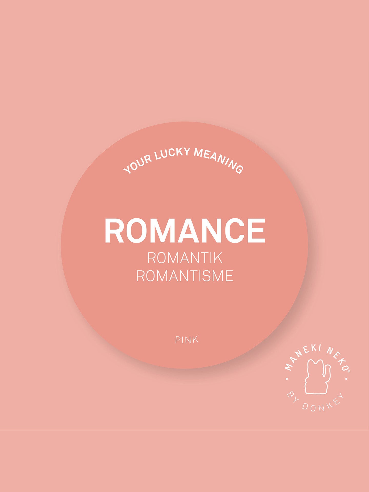 Waving Lucky Cat, Pink (romance)