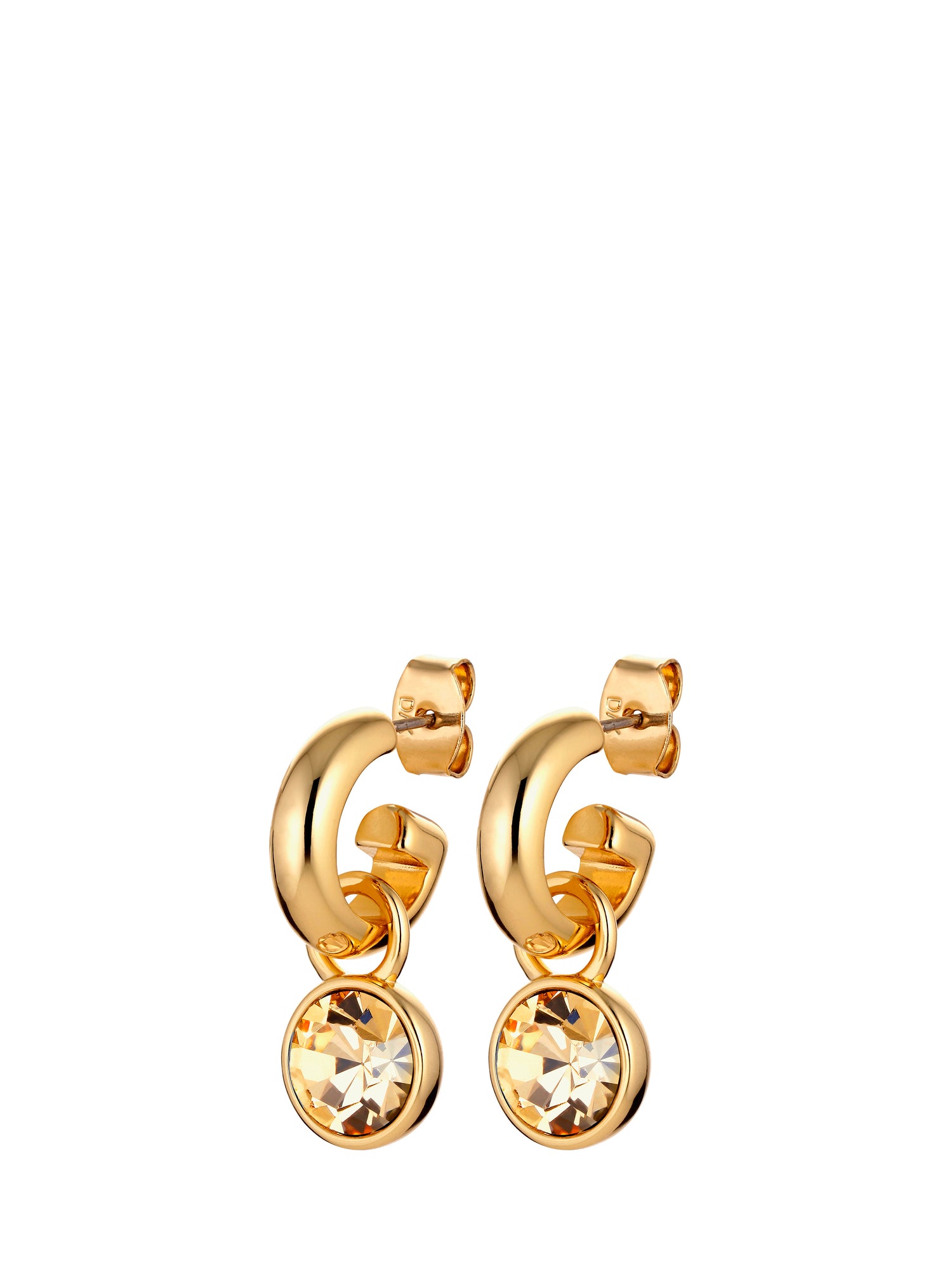 ANNA earrings, gold crystal