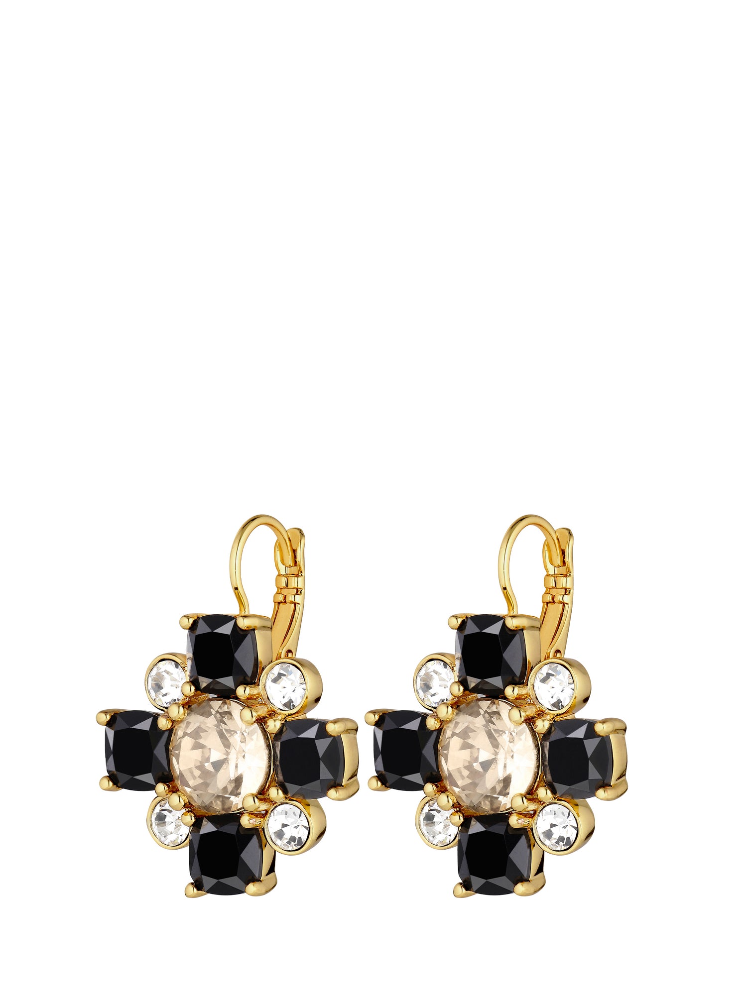 BATTI earrings, gold-black