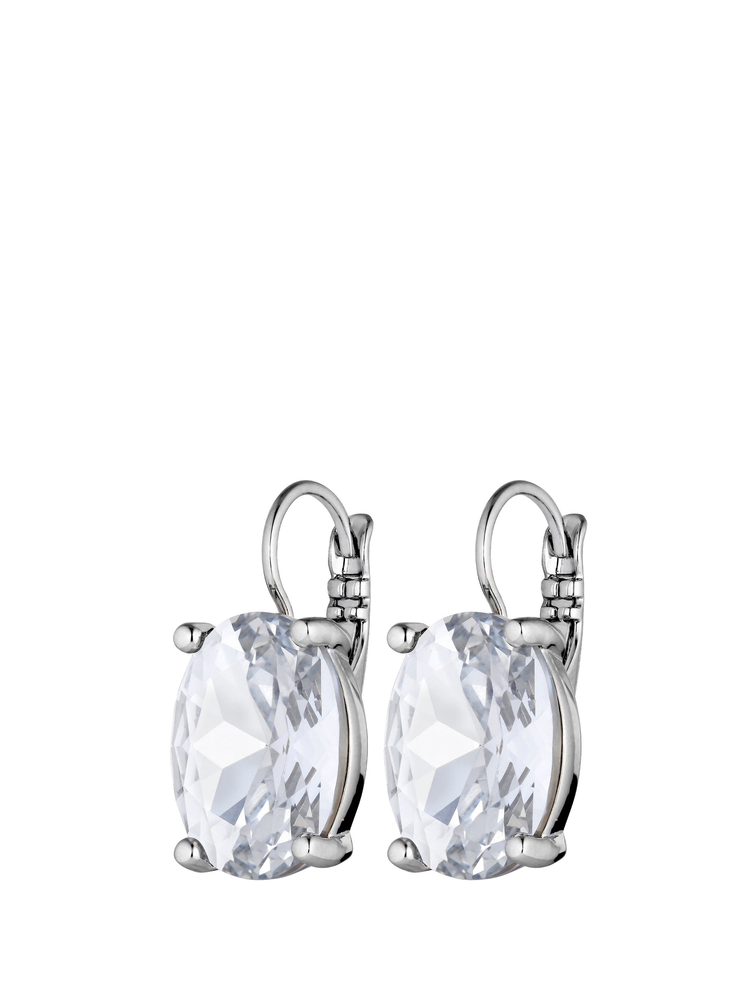 CHANTAL earrings, silver/clear crystal