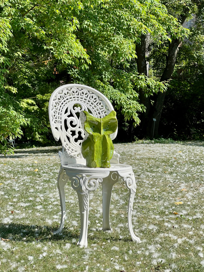 Owl vase, green (30cm)