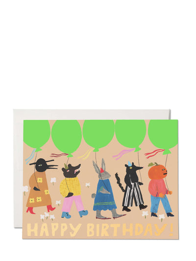 Birthday March, birthday greeting card