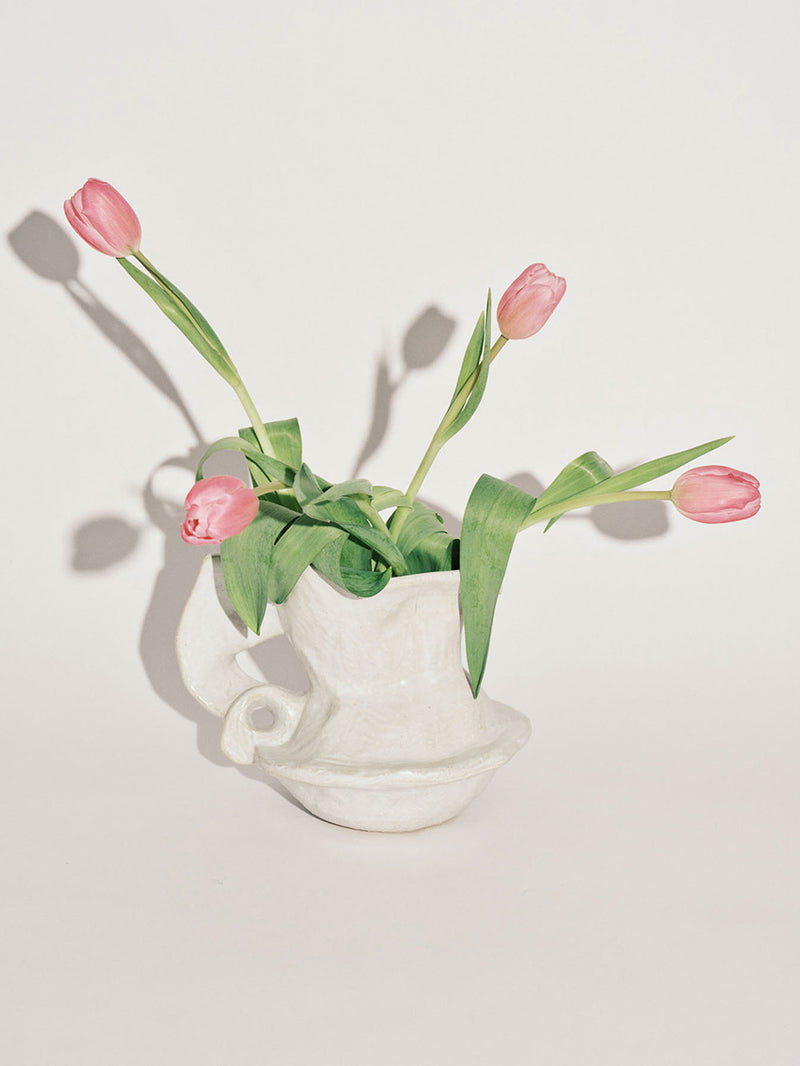 Rosie vase N°01 (23,5cm), white