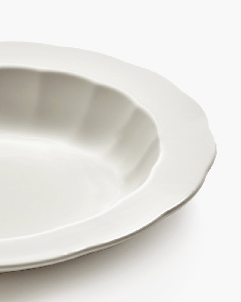 Silhouette deep large pasta plate, soft white (23,7cm)