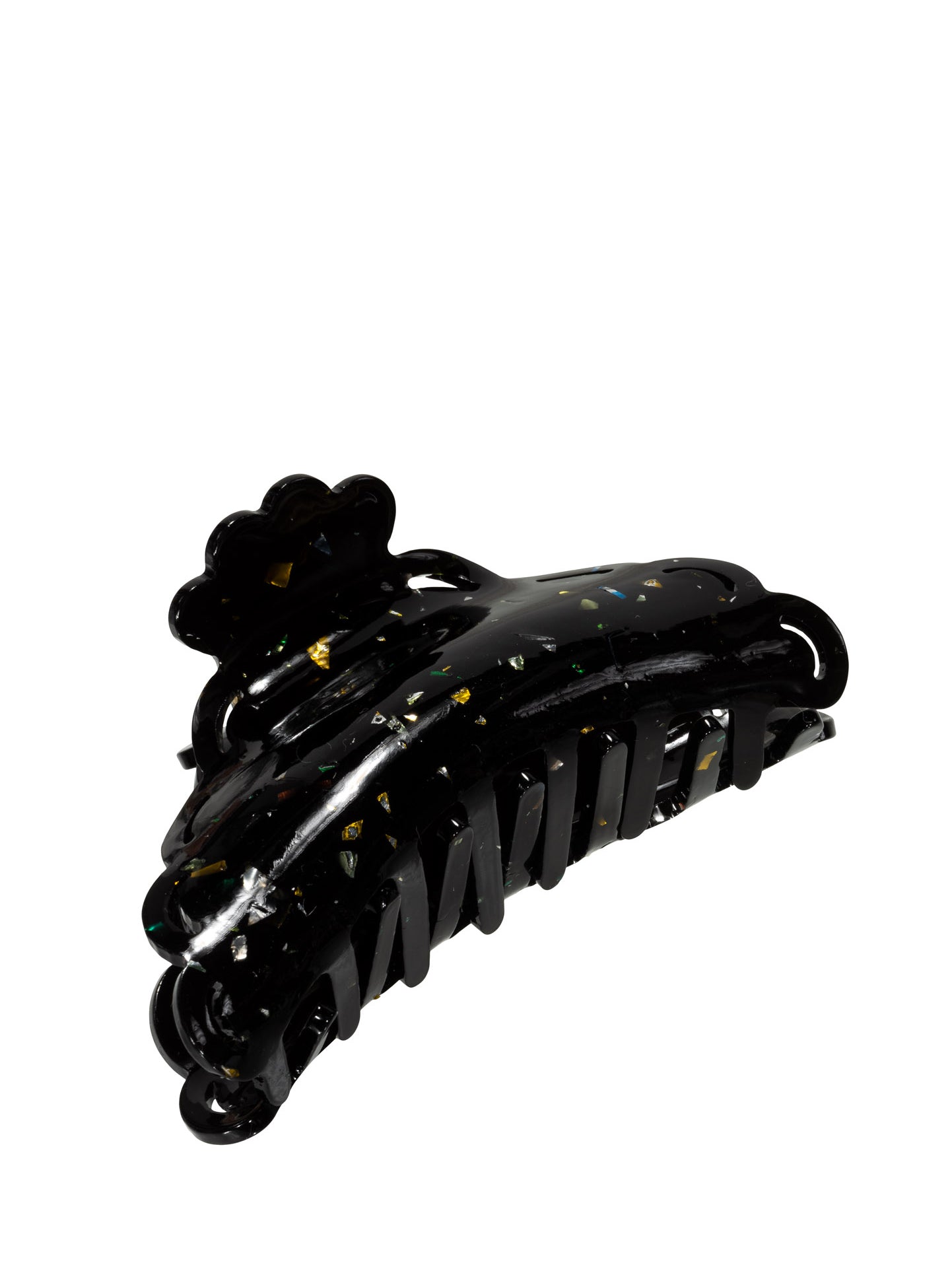 Elly confetti claw, black