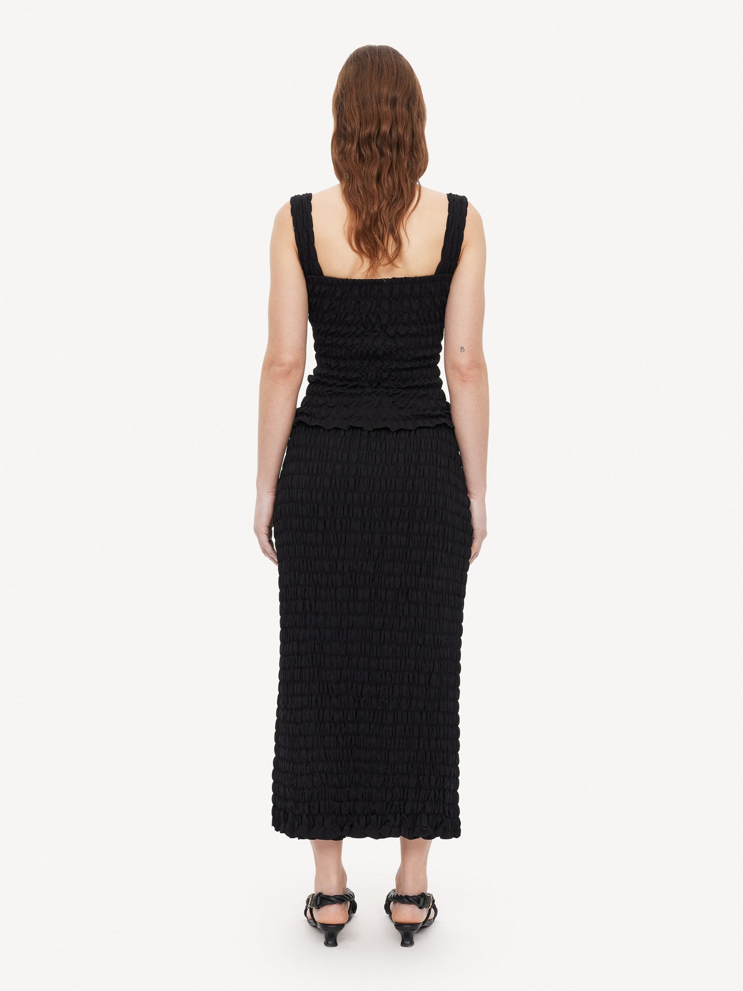 Elnaz shirred top by Malene Birger. Sold by My o My Helsinki.