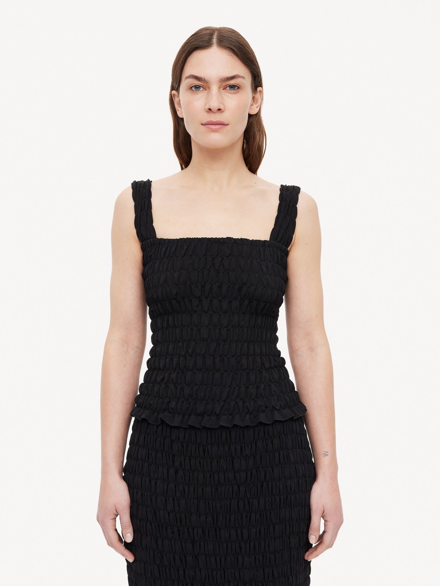 Elnaz shirred top by Malene Birger. Sold by My o My Helsinki.