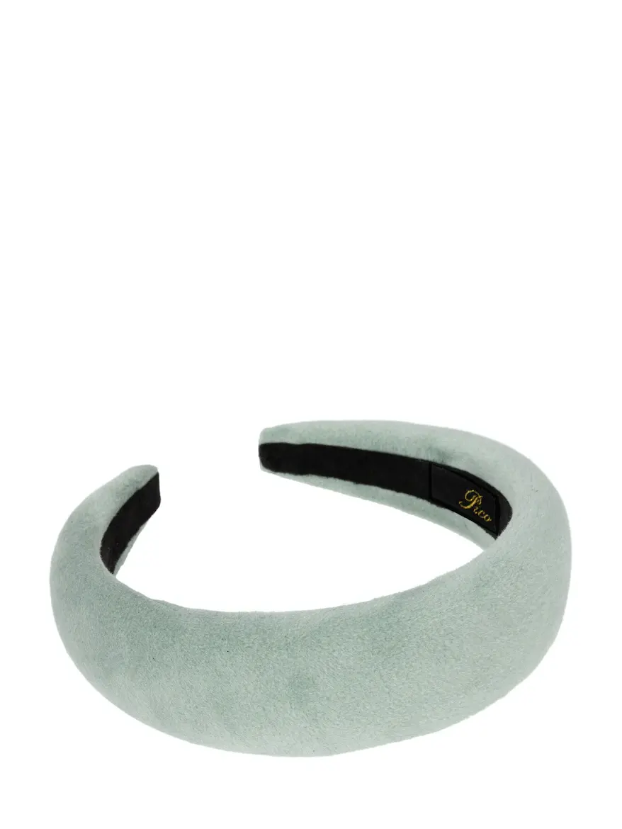 Emma Plain Velvet Headband, grey