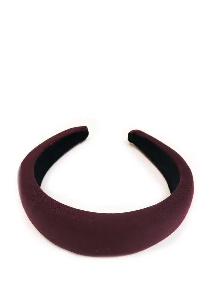 Emma Plain Headband, bordo