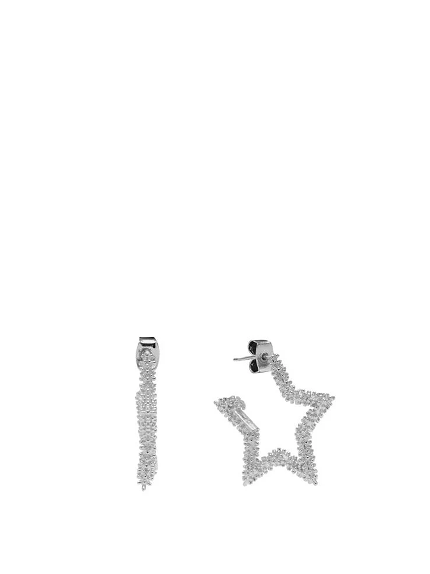 Etoile Petit Studs, silverplated