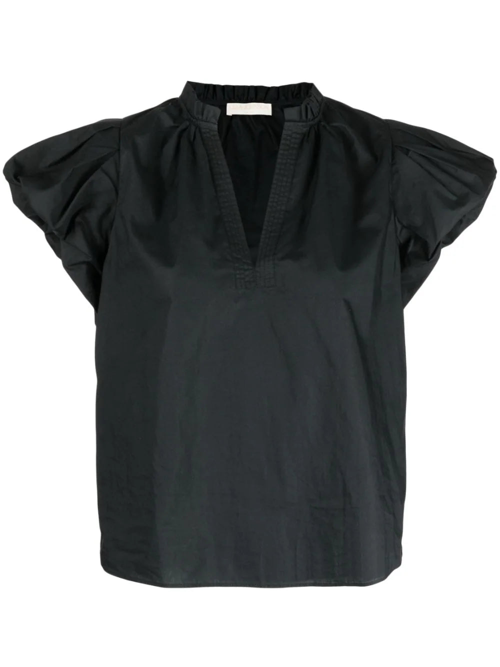 Evelyn poplin Top, black